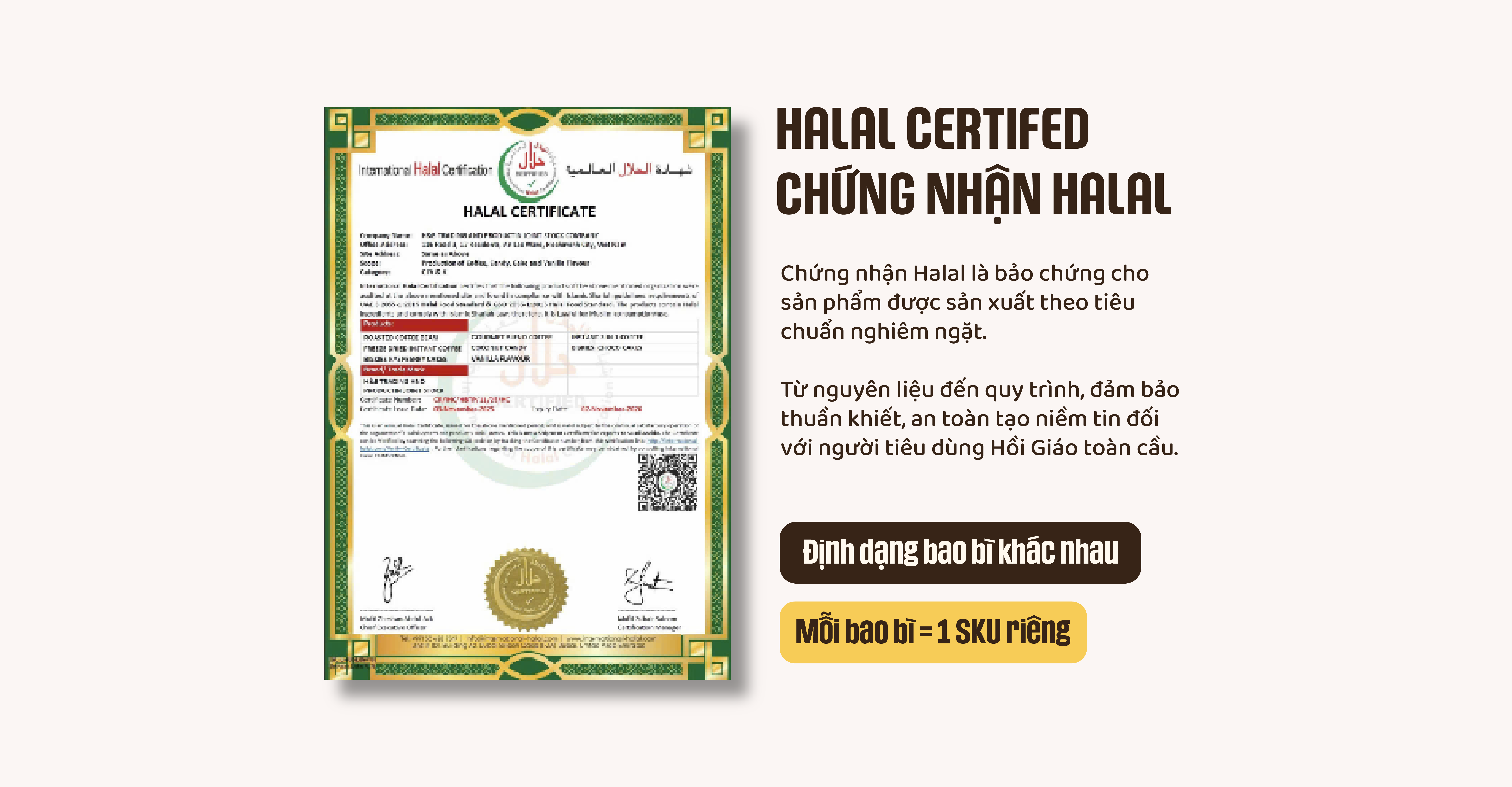 Chứng nhận Halal DTP X H&B Foods JSC